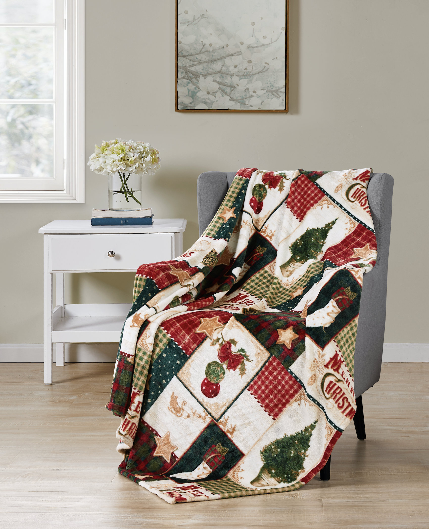 Christmas fleece blankets sale